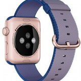 Curea iUni compatibila cu Apple Watch 1/2/3/4/5/6/7, 44mm, Nylon, Woven Strap, Electric Purple