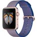 Curea iUni compatibila cu Apple Watch 1/2/3/4/5/6/7, 44mm, Nylon, Woven Strap, Electric Purple